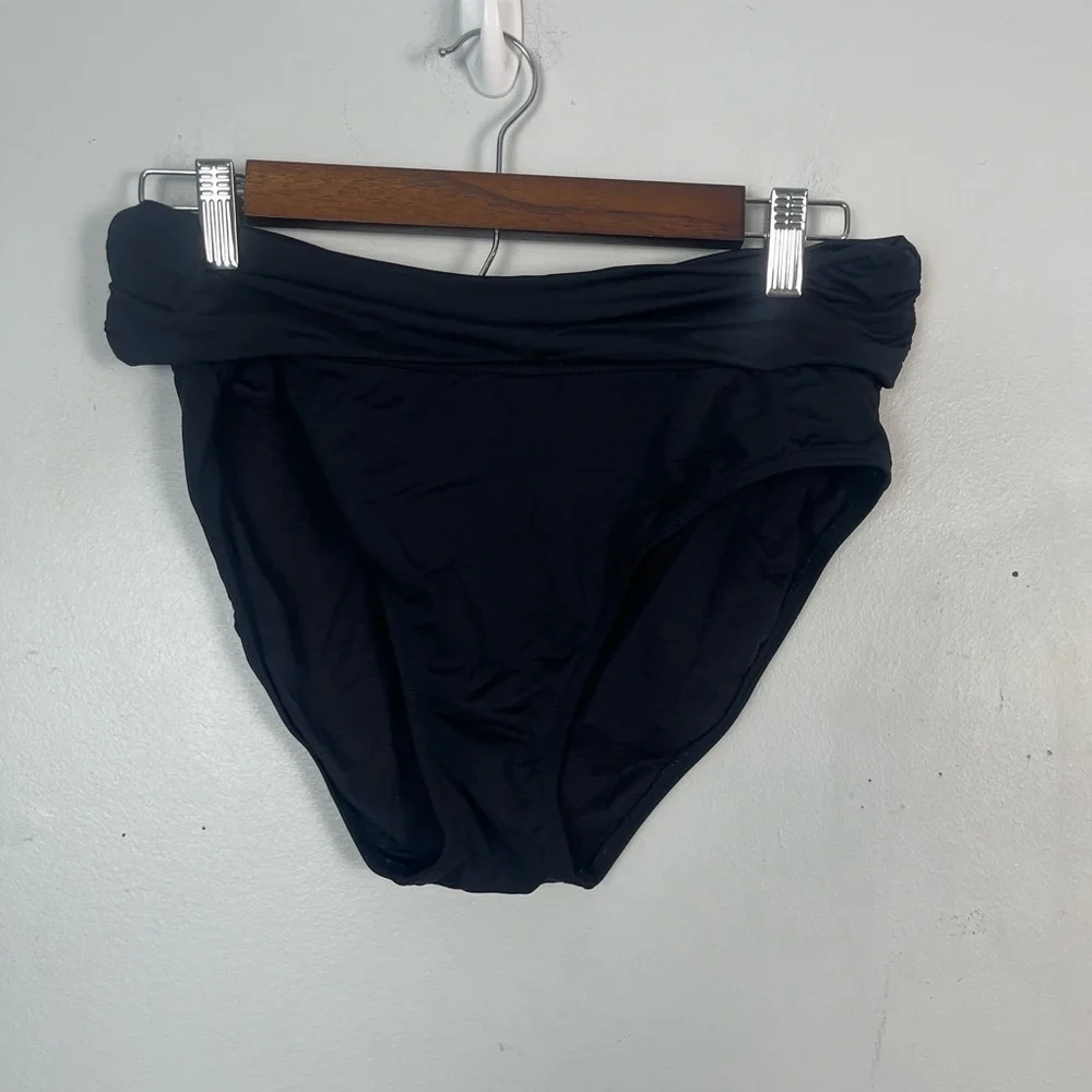 Bond-eye Australia two piece black Tankini ruched swim set size 6